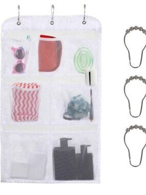 Wisepro Hanging Caddy Organizer,7 Pockets Mesh Shower Organizer